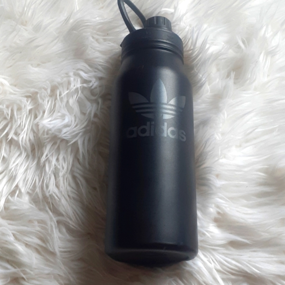 Adidas Black Steel Water Bottle 1 Liter